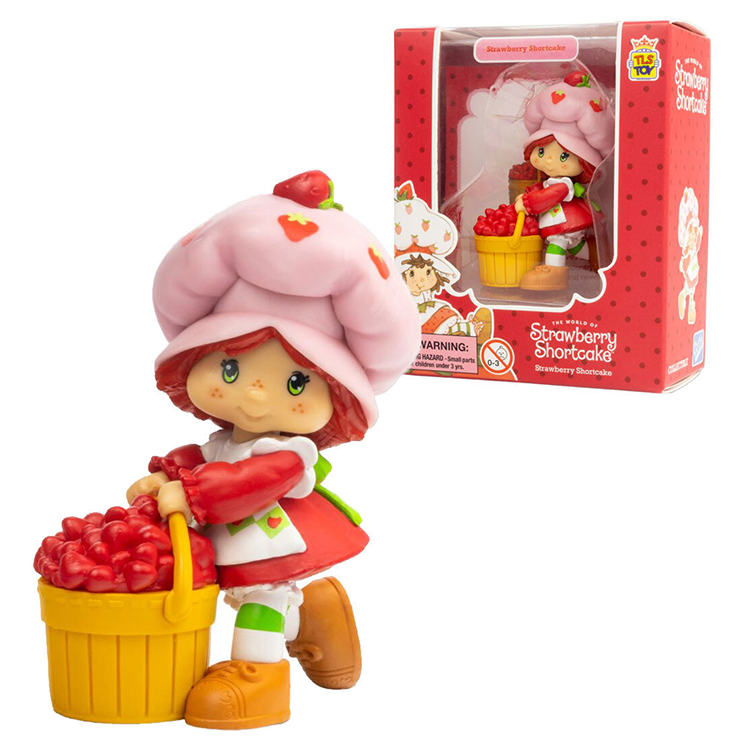 Strawberry Shortcake 2.5 inch vinyl figure by Loyal Subjects with strawberry basket and red outfit in window box packaging