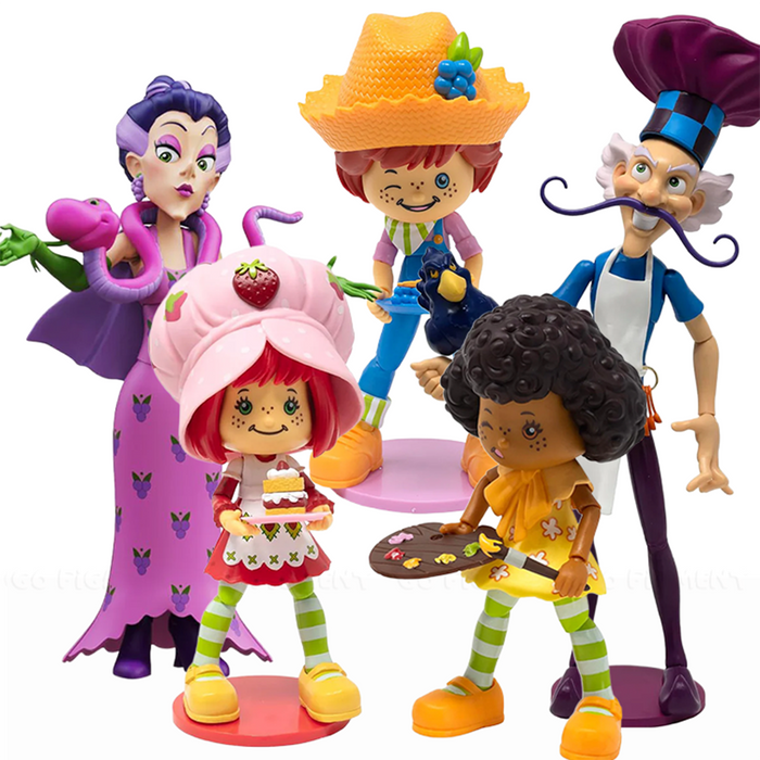 Strawberry Shortcake Deluxe Action Figures BUNDLE – 5-Pack Scented Collectible Figurines by Boss Fight Studio Llc
