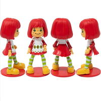 Boss Fight Studio Llc Strawberry Shortcake 1:12 scale figure with red hair, striped green leggings, yellow shoes on red bases