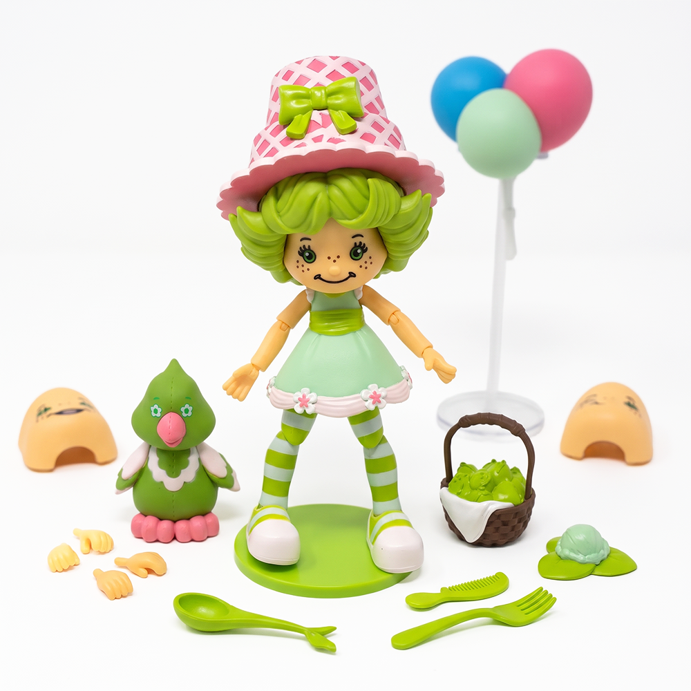 Lime Chiffon DELUXE Strawberry Shortcake Action Figure 1:12 With Accessories by Boss Fight Studio Llc with basket