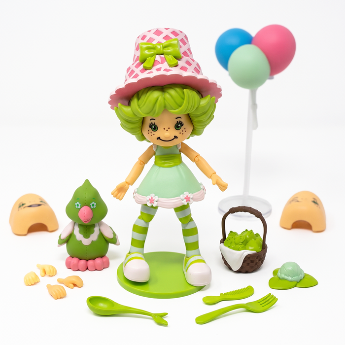 Lime Chiffon DELUXE Strawberry Shortcake Action Figure 1:12 With Accessories by Boss Fight Studio Llc with basket
