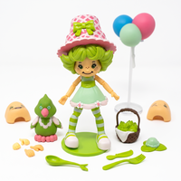 Lime Chiffon DELUXE Strawberry Shortcake Action Figure 1:12 With Accessories by Boss Fight Studio Llc with basket
