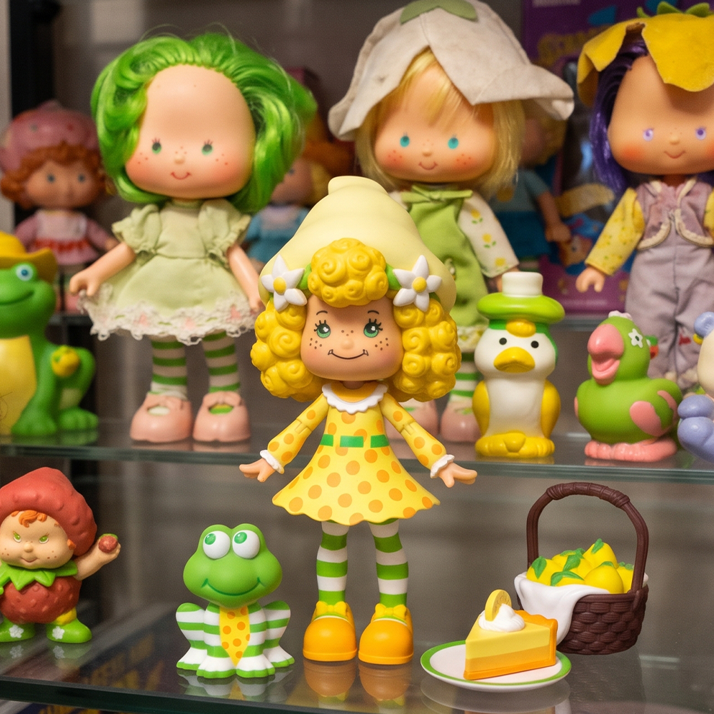 Lemon Meringue Strawberry Shortcake DELUXE Action Figure 1:12 by Boss Fight Studio with dessert accessories