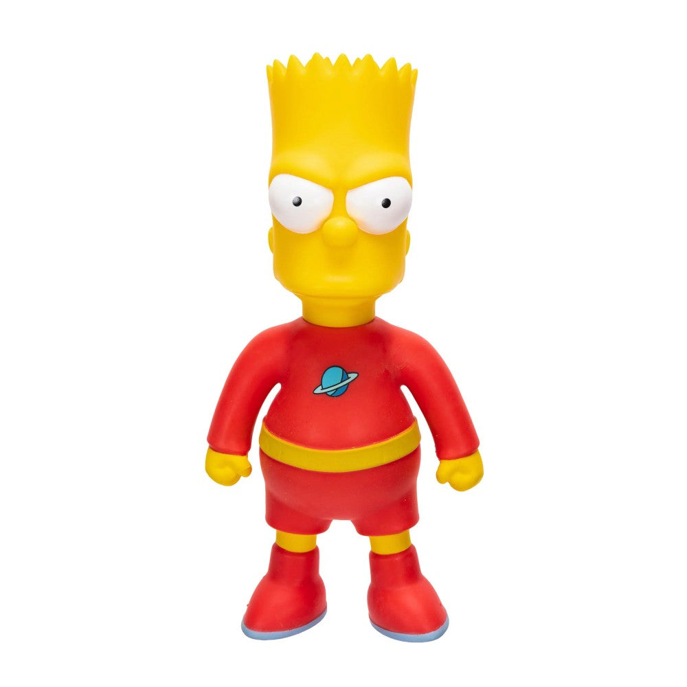 Stretch Dude Bart 10" JAKKS Pacific Stretchy Feature Plush Figure in red outfit with yellow hair and boots