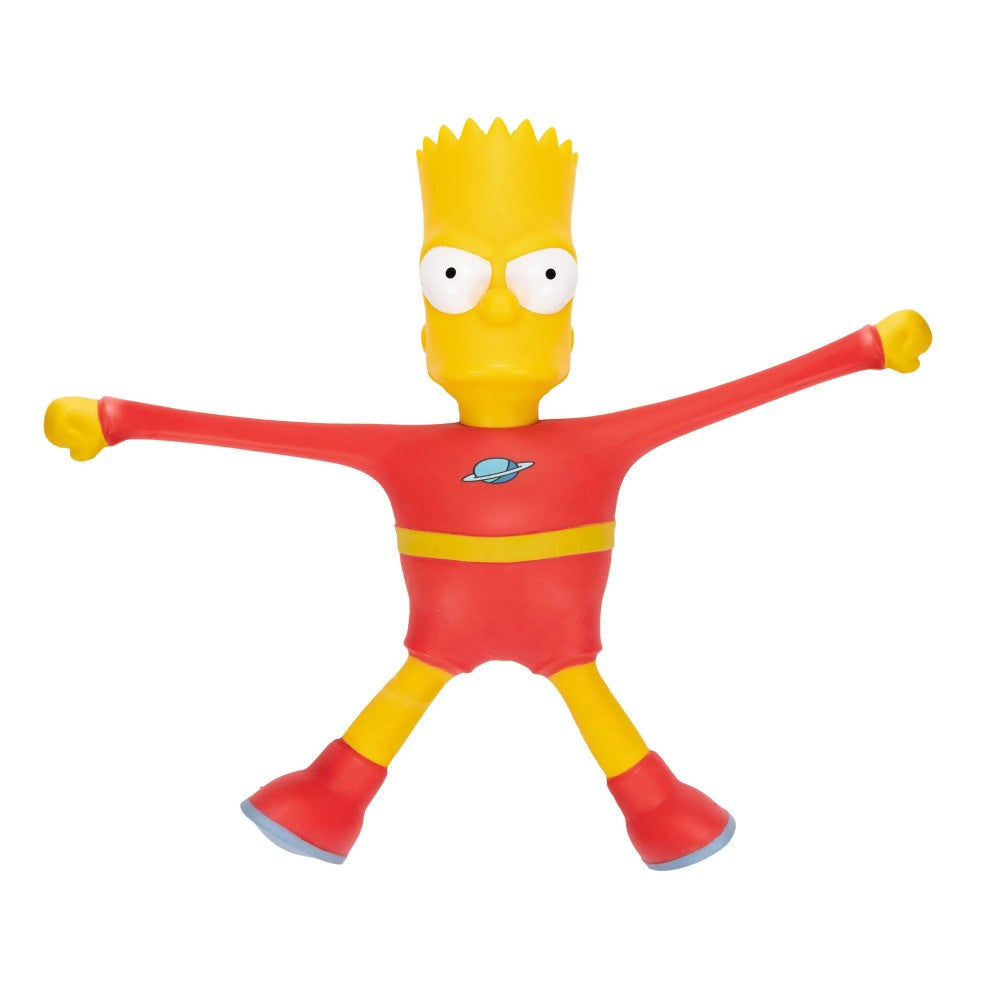 Stretch Dude Bart 10" JAKKS Pacific Stretchy Feature Plush Figure in red and yellow outfit