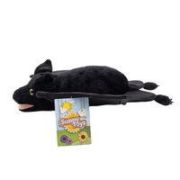 Silly Puppets Sunny Black Bat - 25" Hand Puppet, black plush bat with dangling Sunny Toys tag