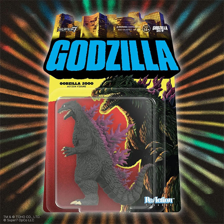 Godzilla '2000 King of the Monsters Super7 Reaction Action Figure 1:18