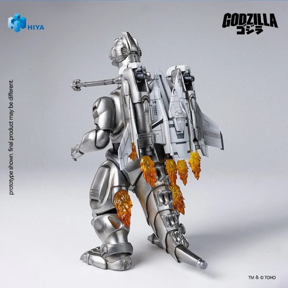 Super Mechagodzilla 8.3" Hiya Toys Action Figure Exquisite Basic silver figure with rocket flames