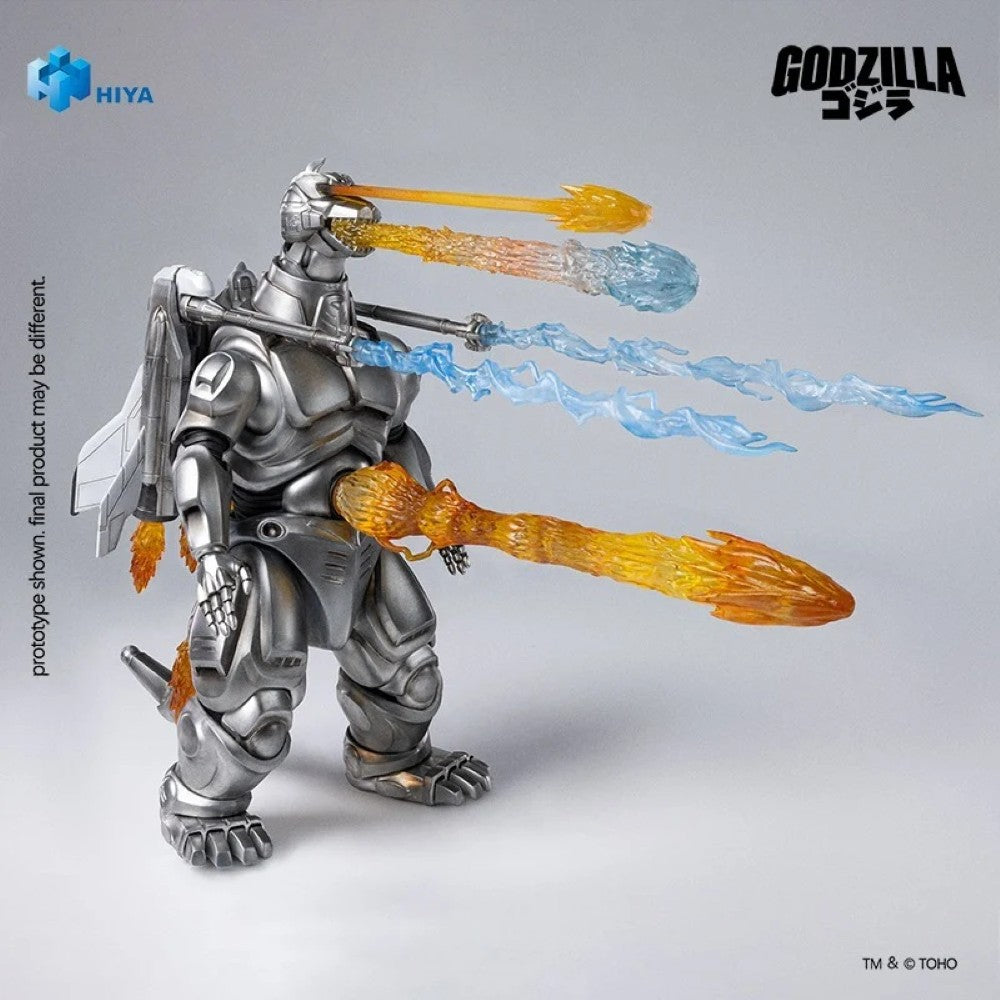 Super Mechagodzilla 8.3" Hiya Toys Action Figure Exquisite Basic with blue and orange blast effects