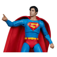 McFarlane Toys DC Multiverse Superman: The Movie 1978 Superman 7" Action Figure wearing red cape and blue suit