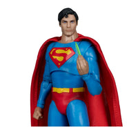 McFarlane Toys DC Multiverse Superman: The Movie 1978 Superman 7" Action Figure holding green crystal accessory