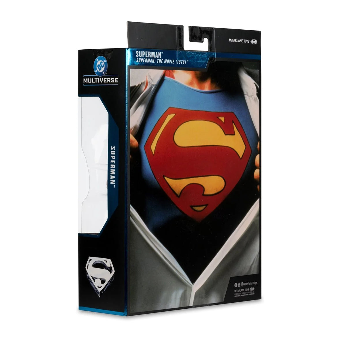 McFarlane Toys DC Multiverse Superman: The Movie 1978 Superman 7" Action Figure in original packaging box with comic art