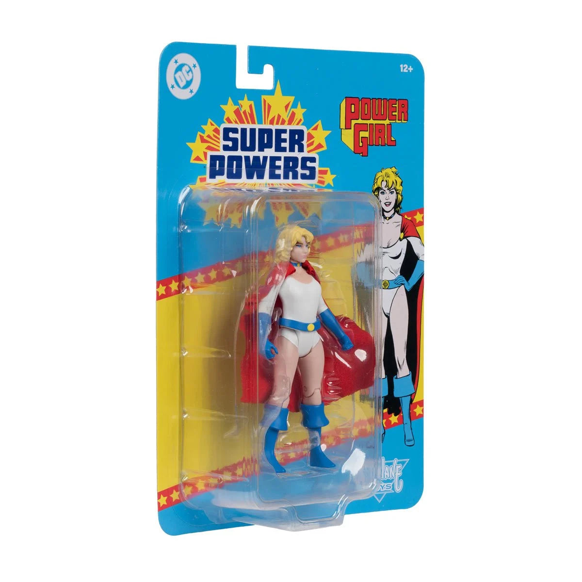 Power Girl - DC Super Powers Wave 13 4.5" Action Figure - McFarlane Toys by Go Figment in packaging with colorful background