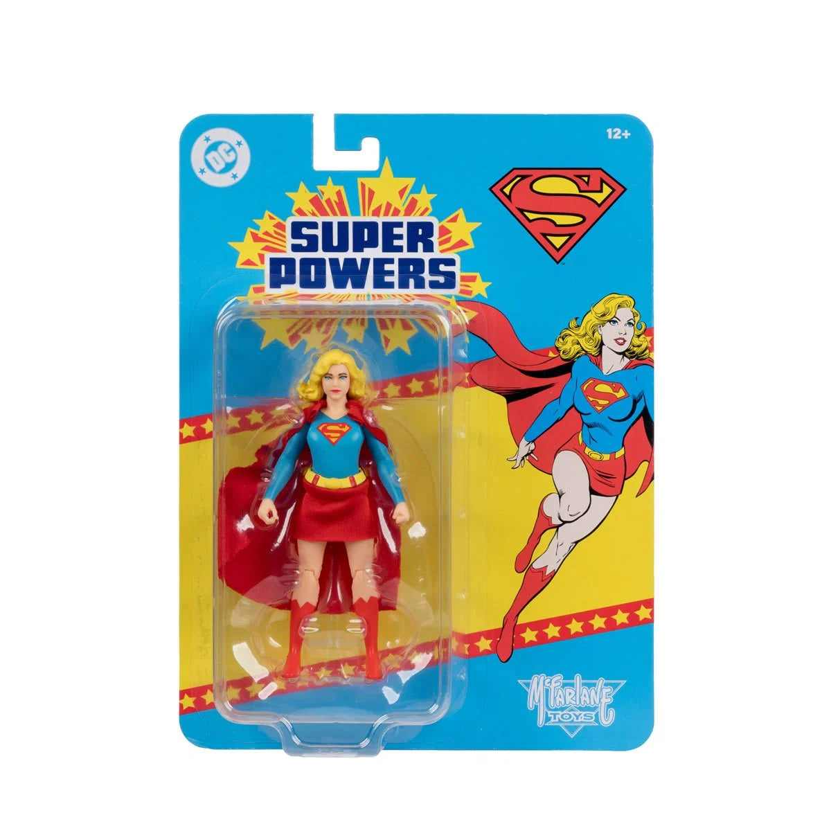 Supergirl - DC Super Powers Wave 13 4.5" Action Figure - McFarlane Toys collectible by Go Figment in retro packaging.