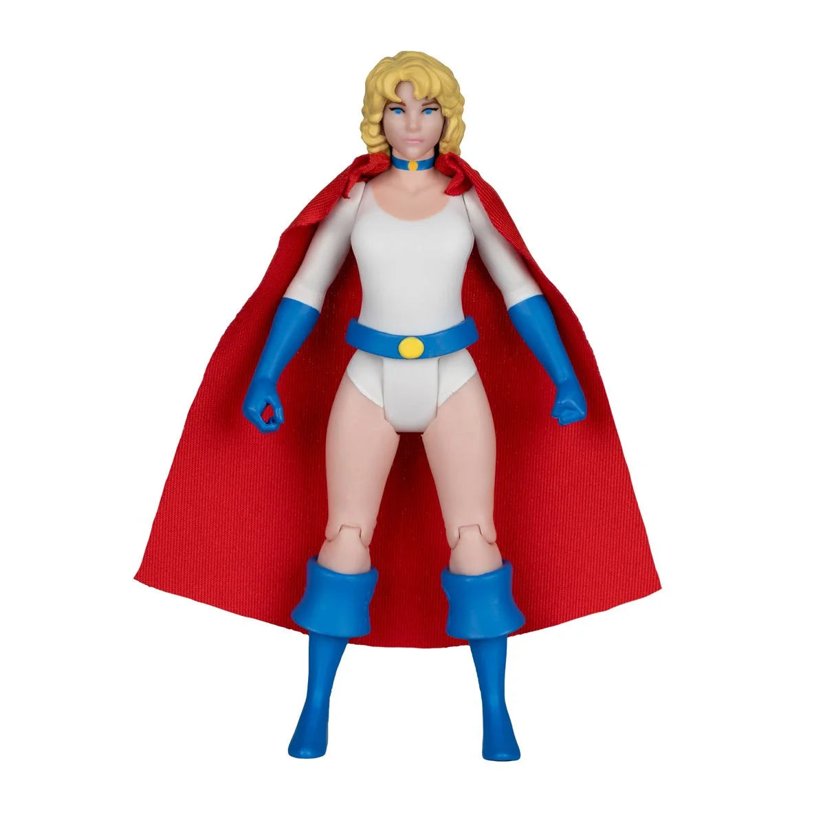 Power Girl - DC Super Powers Wave 13 4.5" Action Figure - McFarlane Toys from Go Figment with red cape and blue gloves.