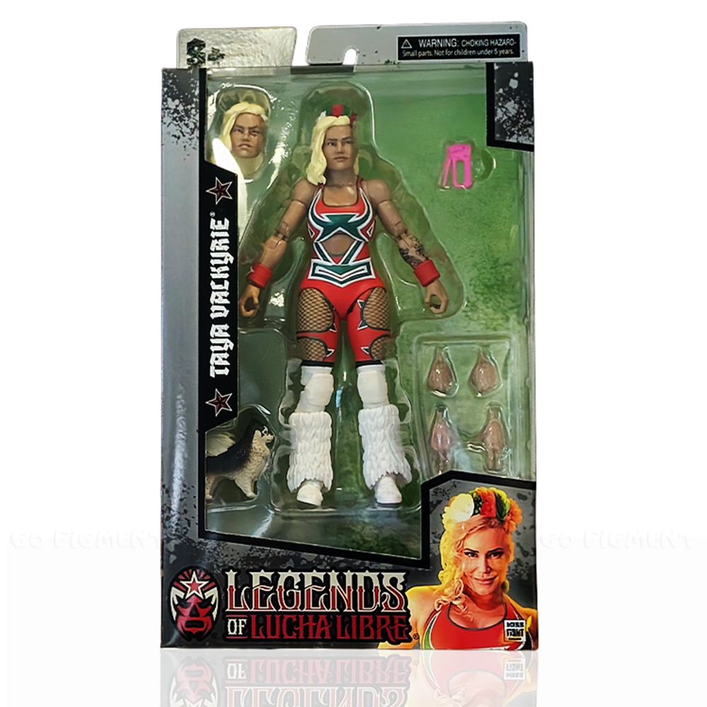 Taya Valkyrie with Prince Presley Legends of Lucha Libre Premium 1:12 Scale 6" Action Figure by Boss Fight Studio Llc