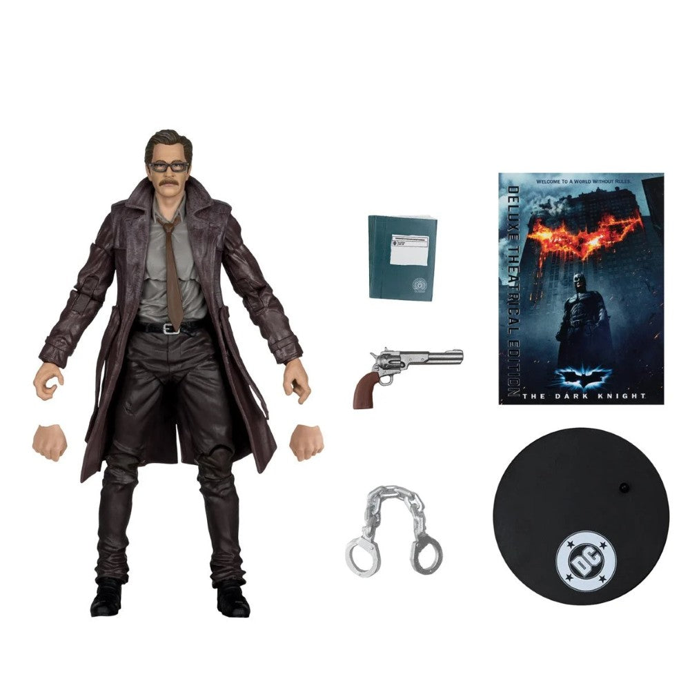 Commissioner Gordon Batman DC Multiverse Deluxe Wave 5 The Dark Knight 7-Inch Action Figure by McFarlane with accessories