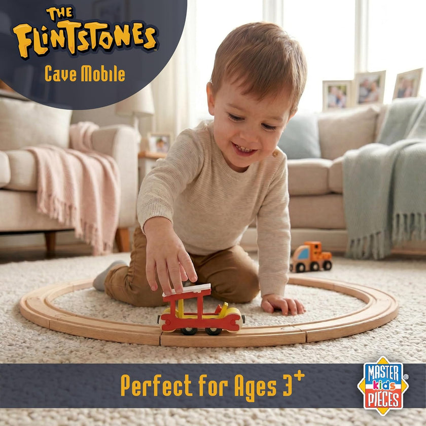 Flintstones Cave Mobile Wooden Train Engine - Classic Bedrock Adventur