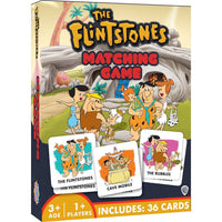 The Flintstones Memory-Matching 36 card game by Master Pieces with colorful family and cave mobile cards