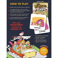 The Flintstones Memory-Matching 36 Card game by Master Pieces featuring family-friendly prehistoric scenes and characters