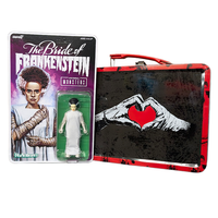 Frankenstein and Bride Universal Monsters ReAction Figure Set with Tin Tote Super7 Factory Entertainment