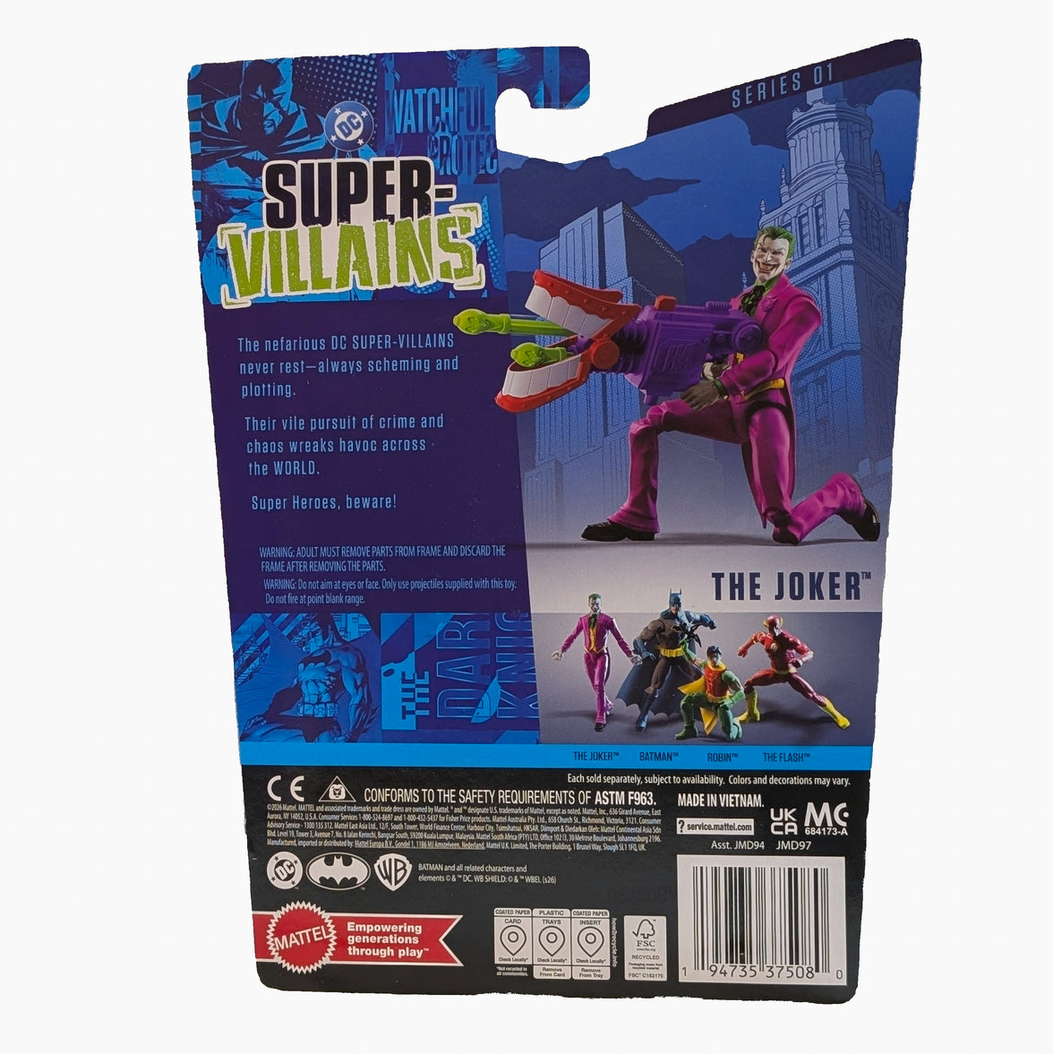 Joker DC Core Wave 1 Action Figure with Accessories Mattel