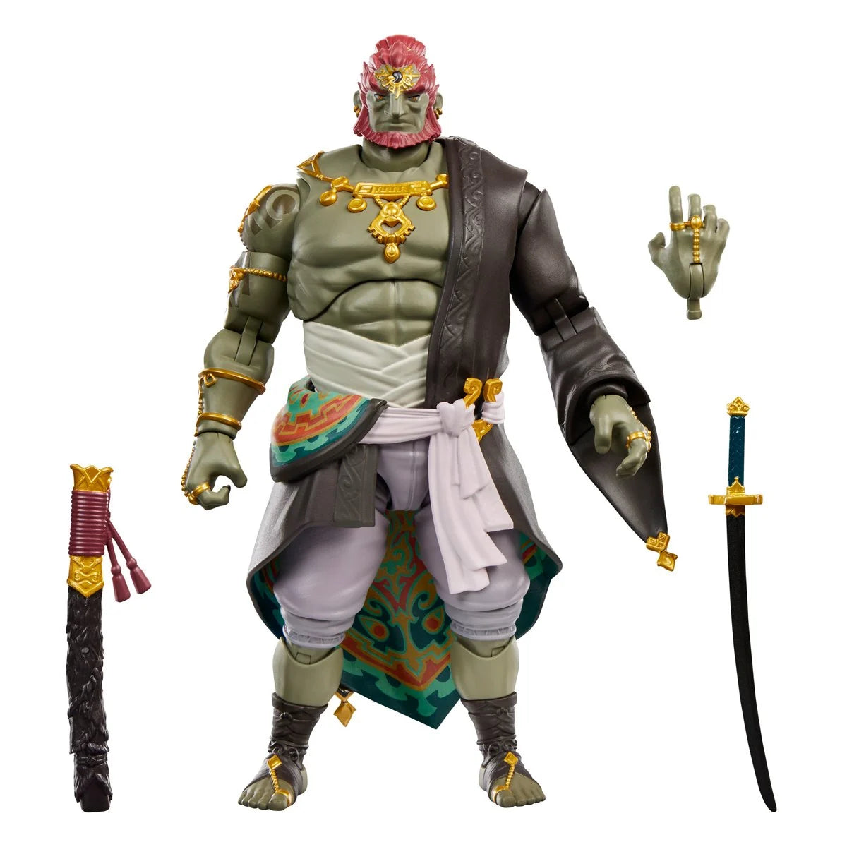 Ganondorf - The Legend of Zelda Heroes of Hyrule Tears of the Kingdom Deluxe Action Figure by Go Figment with sword and accessories