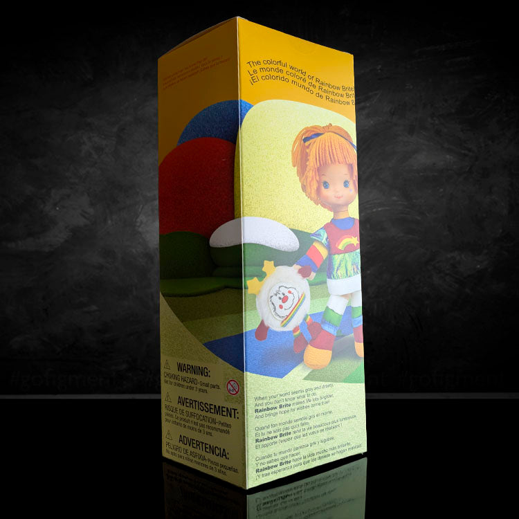 The Loyal Subjects Rainbow Brite and Twink 9-inch collectible doll packaging with colorful vintage design