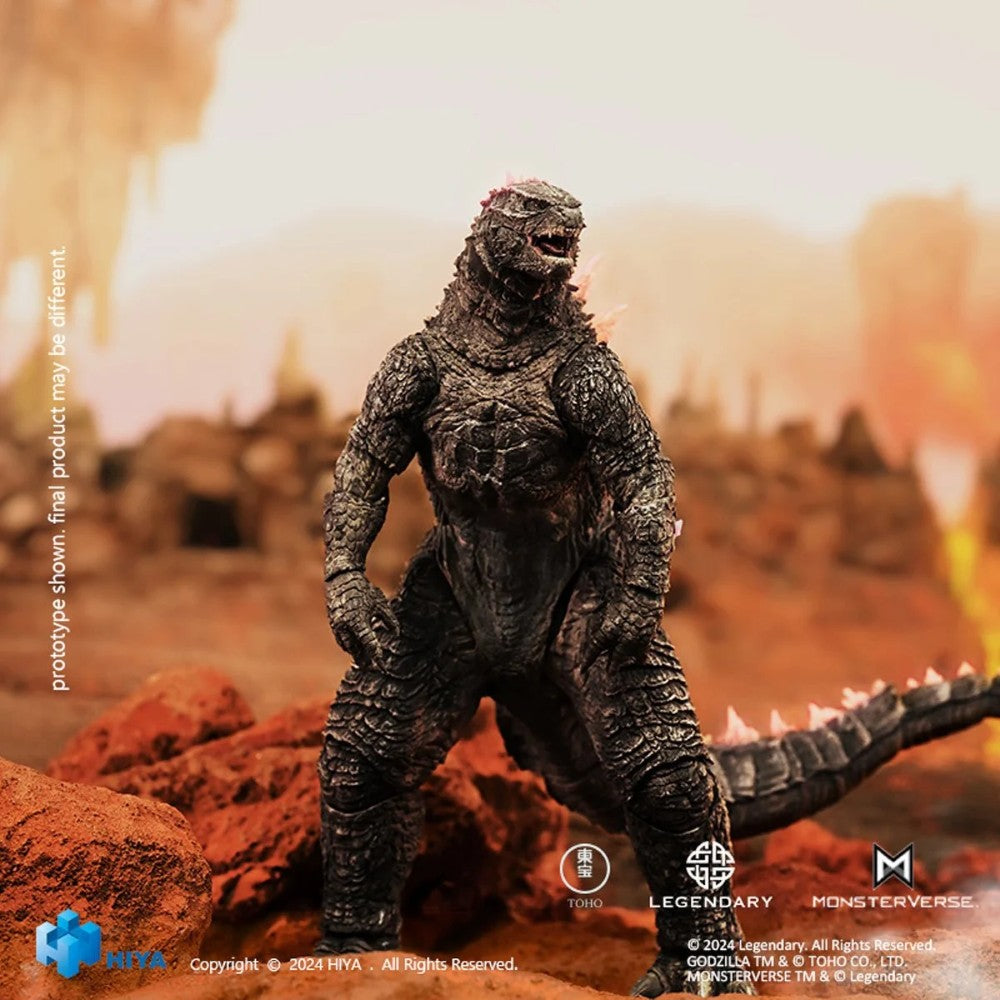 Pink-Finned Godzilla The New Empire Godzilla Evolved Exquisite Basic Action Figure 7"" by Hiya Toys