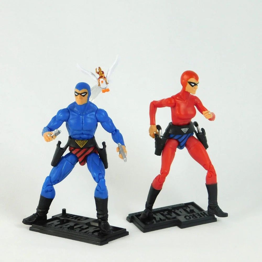 The Phantom Hero H.A.C.K.S. 21st Phantom Series Action Figure - Blue Costume Edition by Boss Fight Studio Llc new in box with bird accessory