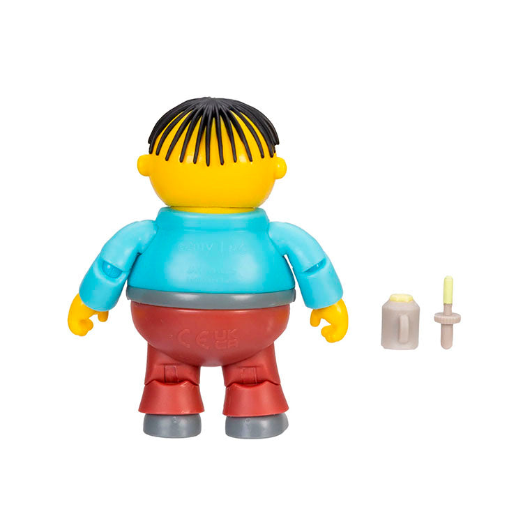 Back view of Jakks Pacific 5-inch Ralph Wiggum figure with removable paste jar and brush accessory
