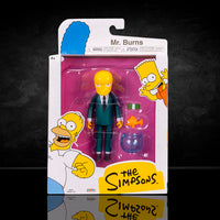 Jakks Pacific Simpsons Mr. Burns action figure with Blinky fish bowl and accessories in window box packaging