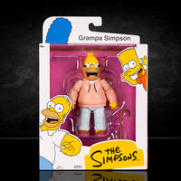 Jakks Pacific 5-inch Grampa Simpson action figure with cane in The Simpsons collector packaging