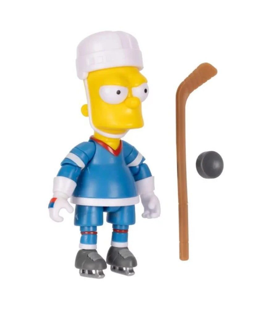The Simpsons Bart Simpson (Hockey) 5-Inch Scale Action Figure