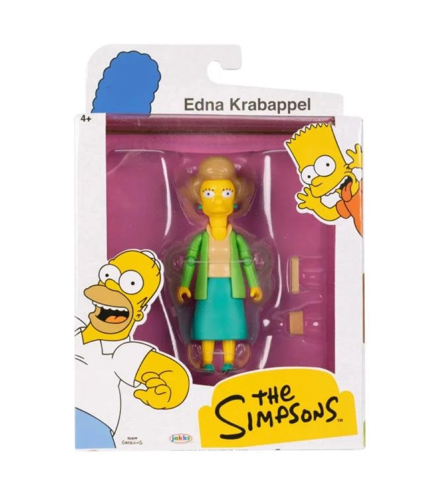 The Simpsons Edna Krabappel 5-Inch Scale Action Figure
