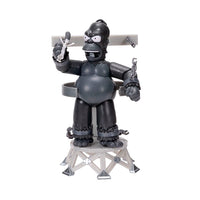 King Homer action figure from The Simpsons Treehouse of Horror III by Jakks Pacific with chair and mini-Marge accessory