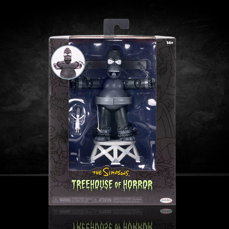 King Homer action figure from The Simpsons Treehouse of Horror III by Jakks Pacific in original packaging