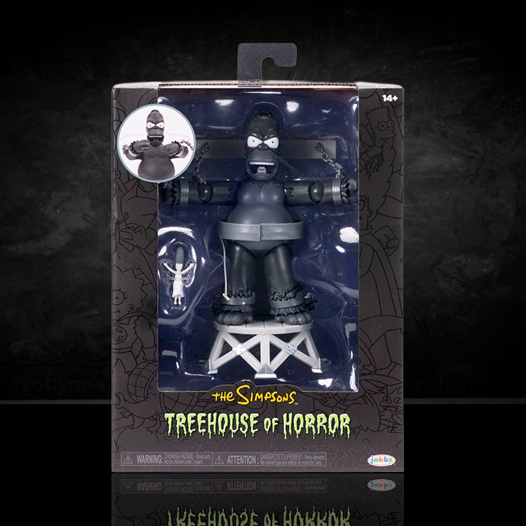 King Homer action figure from The Simpsons Treehouse of Horror III by Jakks Pacific in original packaging