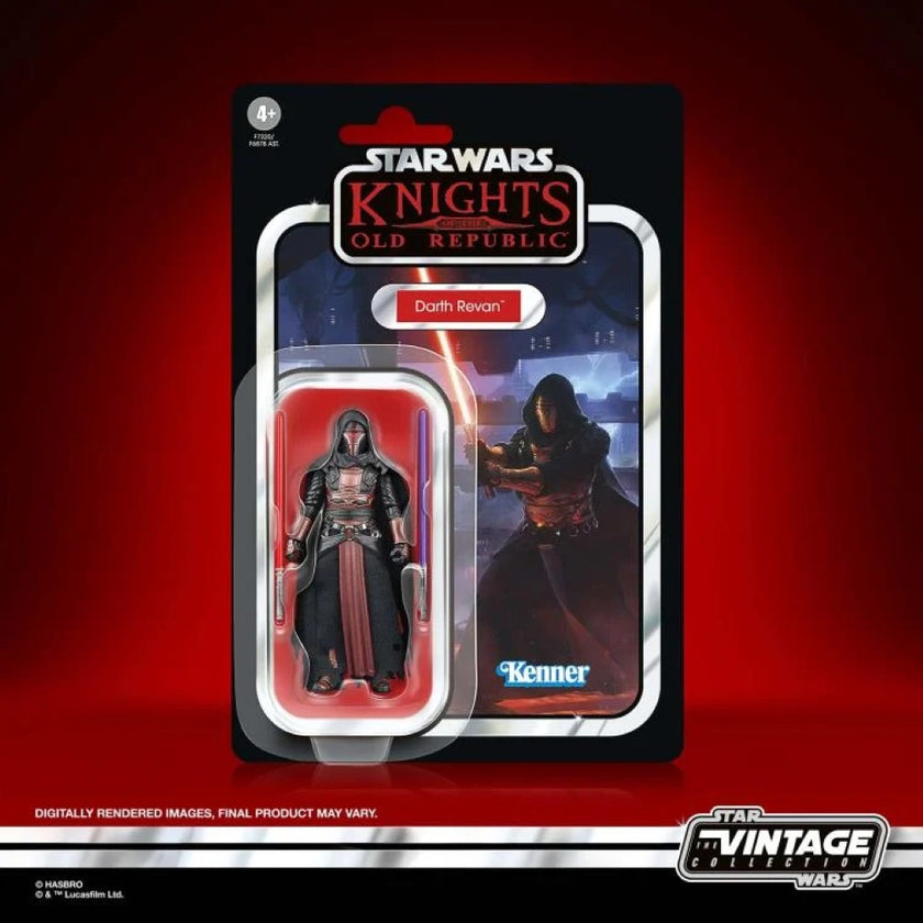 Kenner Star Wars Knights of the Old Republic Darth Revan action figure in vintage style packaging