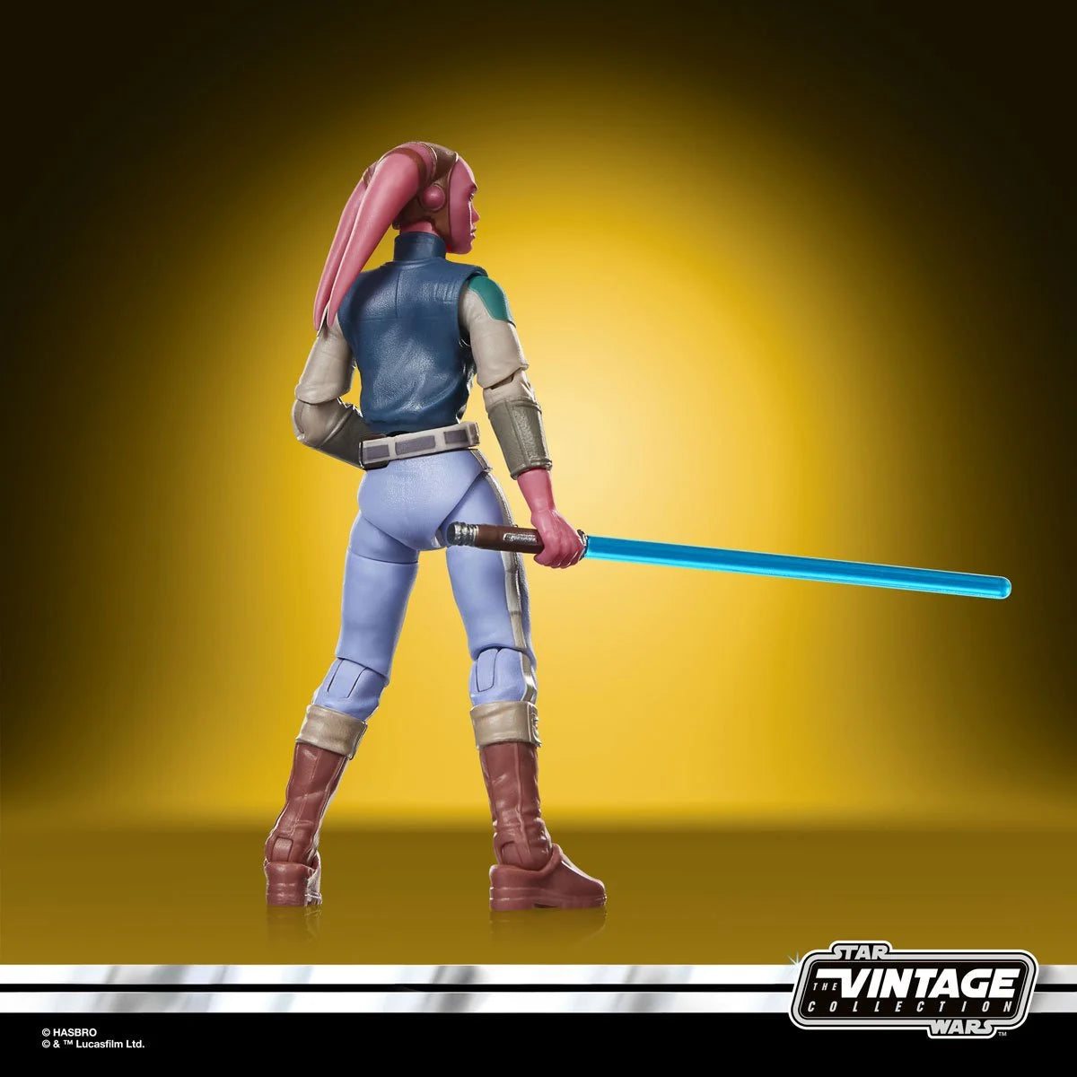 Devon Izara 3 3/4-Inch Action Figure - Star Wars The Vintage Collection Hasbro figure with blue lightsaber
