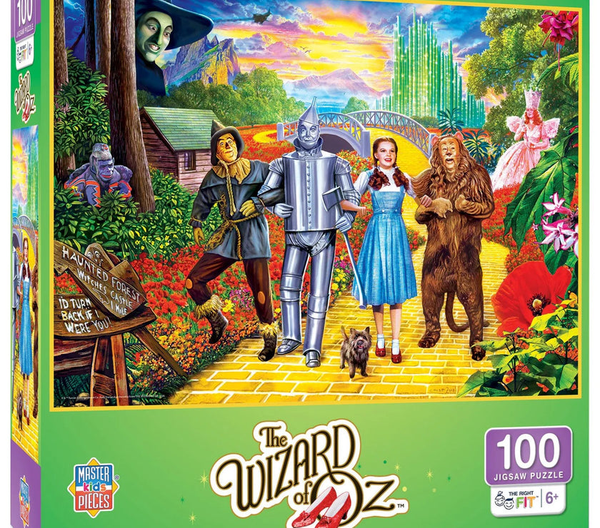The Wizard of Oz 100 Piece Follow the Yellow Brick Road Jigsaw Puzzle Master Pieces