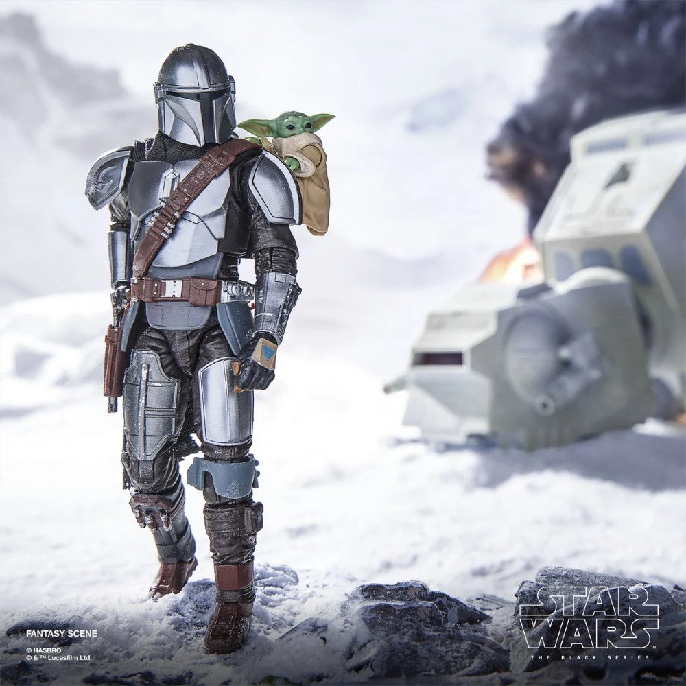 The Mandalorian & Grogu Star Wars The Black Series Deluxe 6-Inch Action Figure Set with Accessories by Hasbro