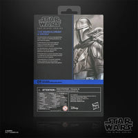 The Mandalorian & Grogu Star Wars The Black Series Deluxe 6-Inch Action Figure Set with Accessories by Hasbro packaging back view