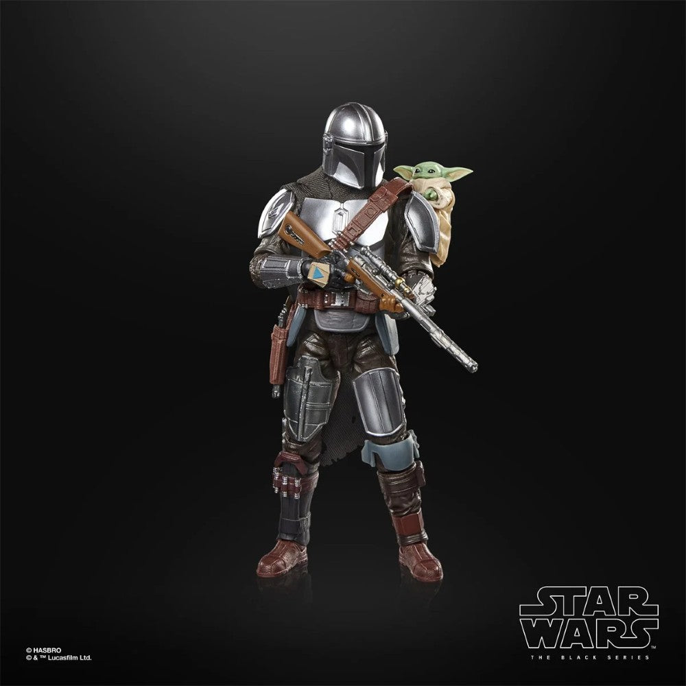 The Mandalorian & Grogu Star Wars The Black Series Deluxe 6-Inch Action Figure Set with Accessories by Hasbro