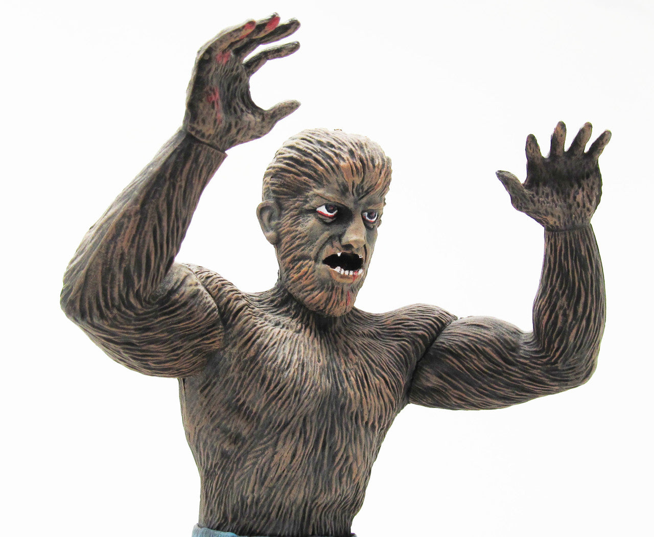 Glow in the Dark Wolfman Model Kit 1/8 Scale Atlantis Models - Made in USA collectible figure with detailed fur texture and expressive pose