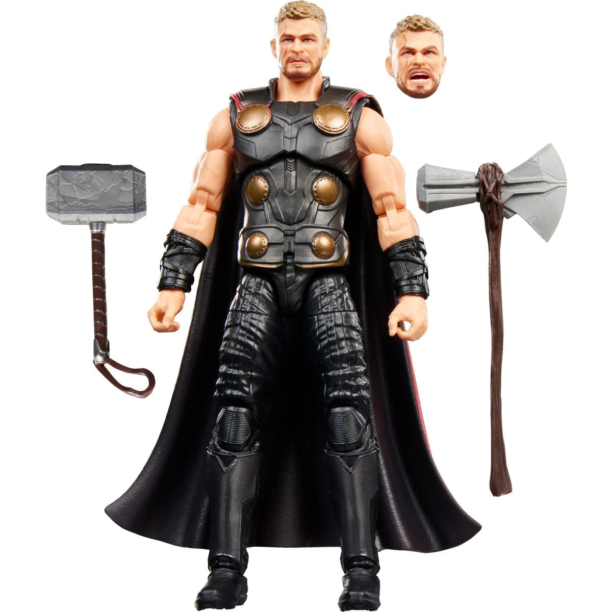 Thor Marvel Legends Series Action Figure by Hasbro with Mjolnir and Stormbreaker 6-Inch