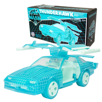 M.A.S.K. Thunderhawk Hologram Edition Vehicle by The Loyal Subjects with Matt Trakker Figure collectible toy in box