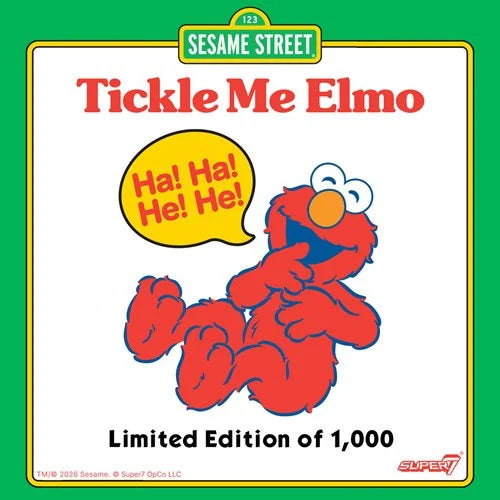 Elmo 3 3/4-Inch Action Figure - Sesame Street Tickle Me Elmo ReAction Figure by Super7
