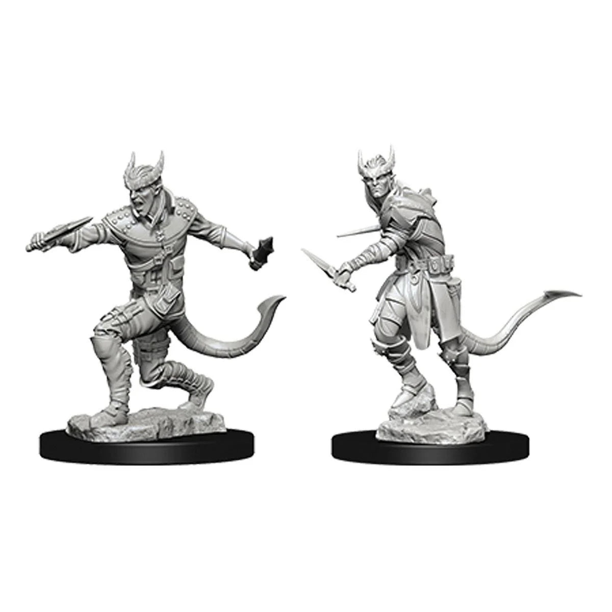 Tiefling Male Rogue - D&D Nolzur's Marvelous 1.5 inch Mini-Figure 2-Pack WizKids, two tabletop figures by Wizkids