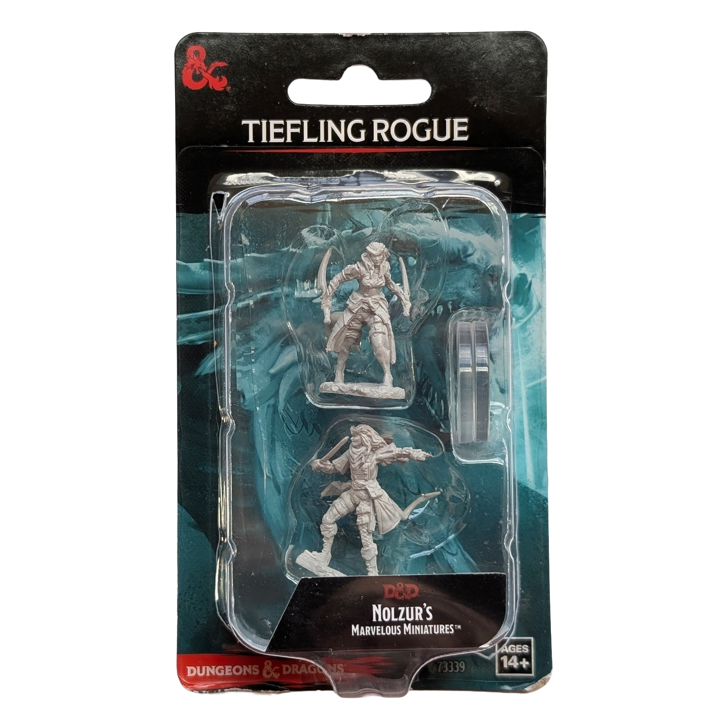 Tiefling FeMale Rogue - D&D Nolzur's Marvelous 1.5 inch Mini-Figure 2-Pack WizKids packaged miniatures